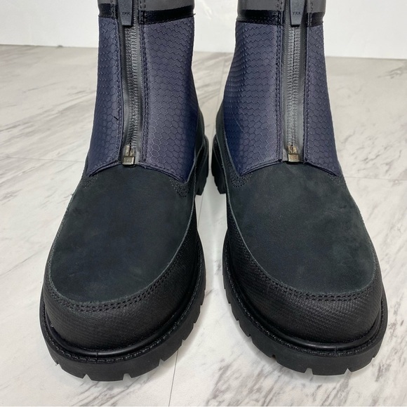 New! Timberland Heritage Front Zip Black Boot 9 - Picture 12 of 16